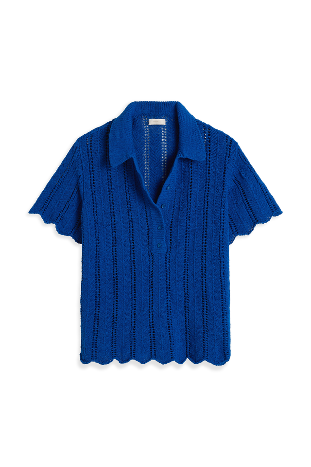 Luis Polo Top Cobalt