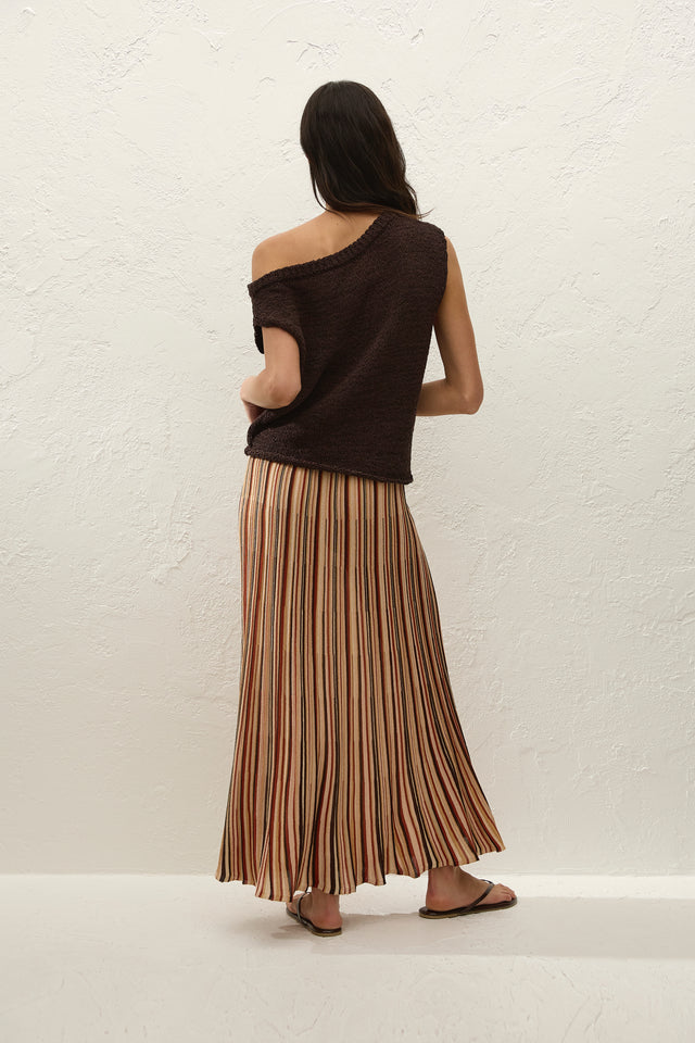 Iden Maxi Skirt Murano Stripe