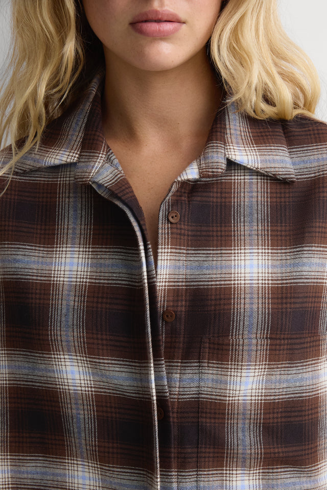 Clemente Shirt Cantilo Check Carob