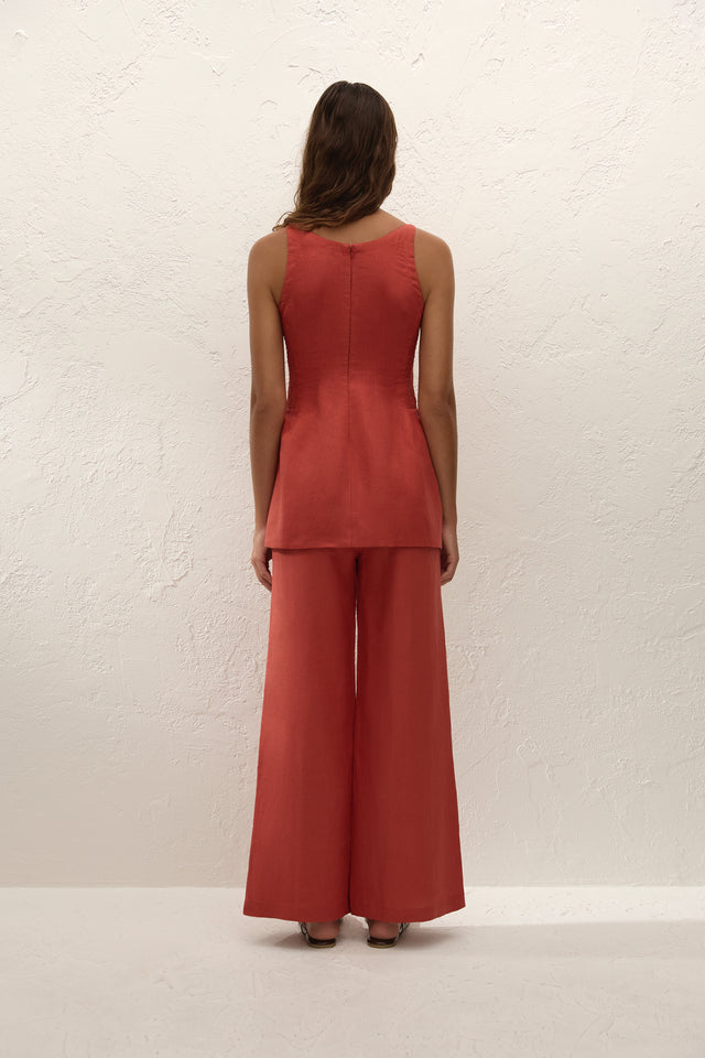 Syna Pant Dusty Tomato