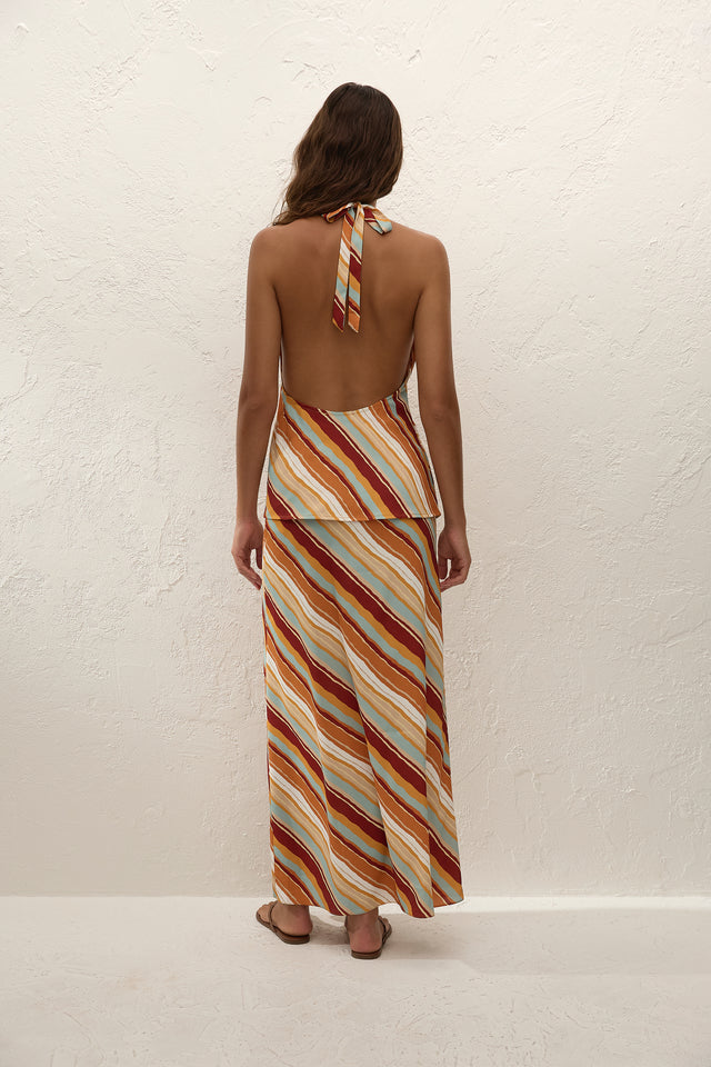 Elene Maxi Skirt Carmen Stripe