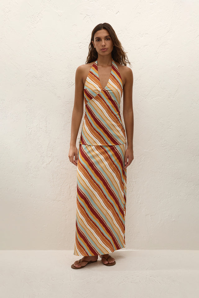 Elene Maxi Skirt Carmen Stripe