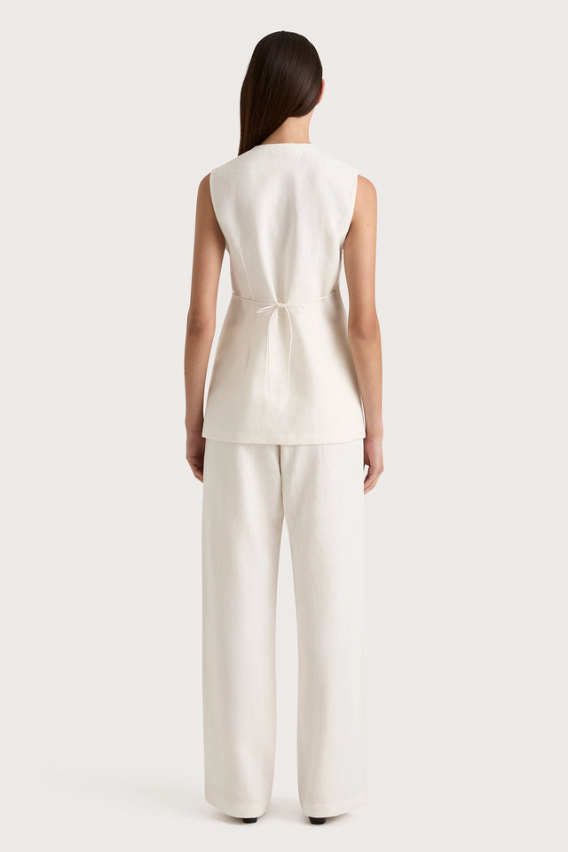 Lulea Wrap Vest White