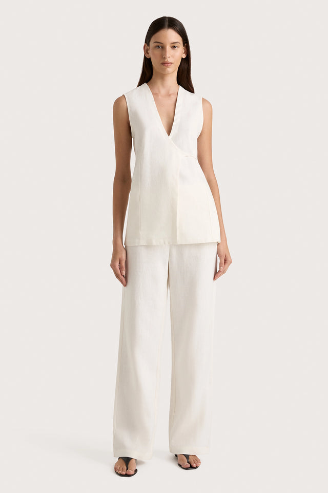 Lulea Wrap Vest White