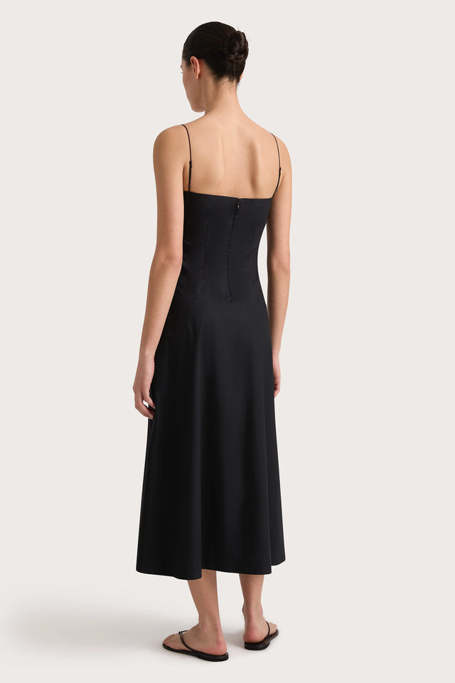 Ostano Midi Dress Black