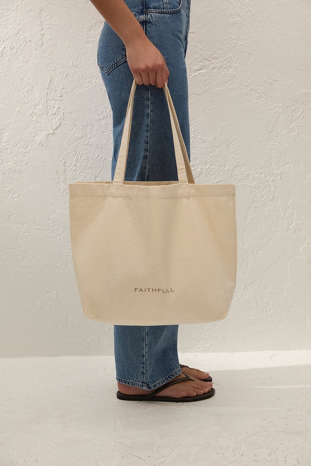 Canvas Tote Bag Natural - Sanctuary Wardrobe