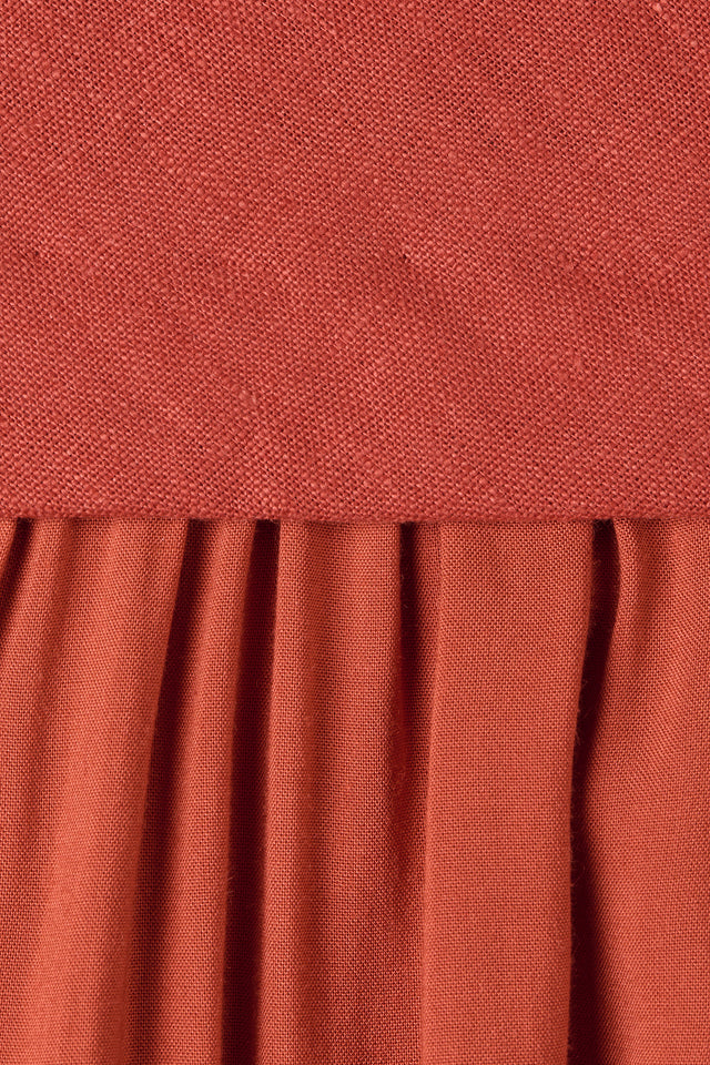 Amara Midi Dress Dusty Tomato