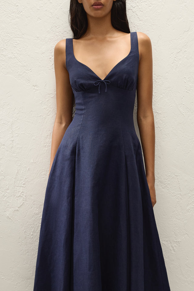 Adalee Midi Dress Navy