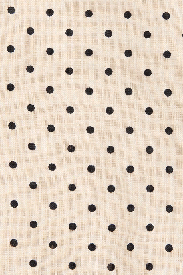 Solana Maxi Dress Lola Polka Dot Cream Black