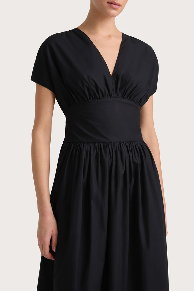 Auve Midi Dress Black