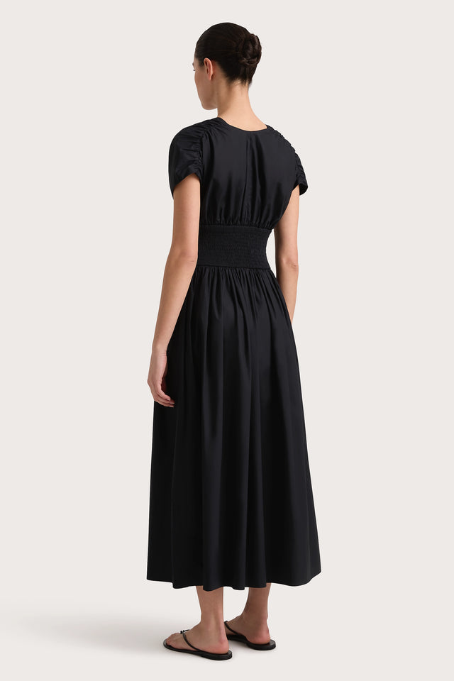 Auve Midi Dress Black