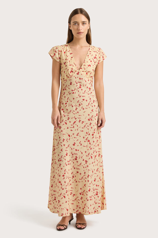 Esson Midi Dress Blossom Yellow