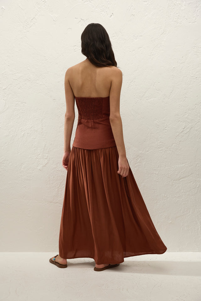 Tali Maxi Dress Terracotta
