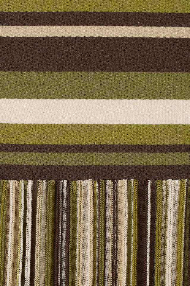Essenia Knit Dress Espresso Pine Stripe