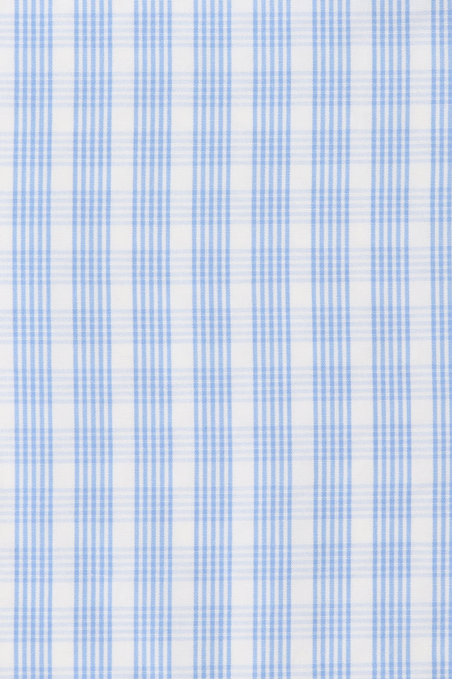 Martina Mini Dress Paloma Check Light Blue White