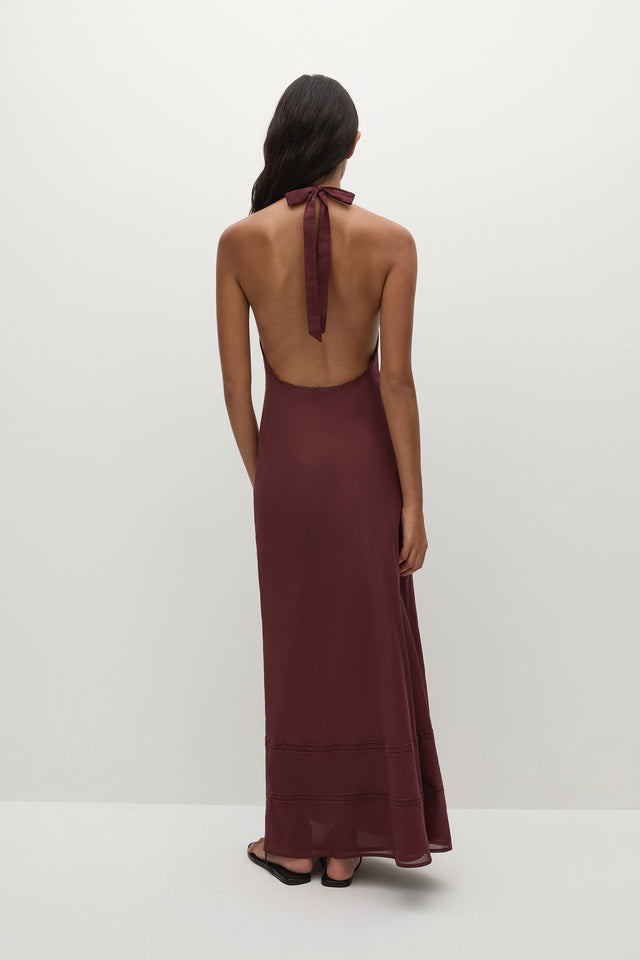 Jasmine Maxi Dress Bordeaux