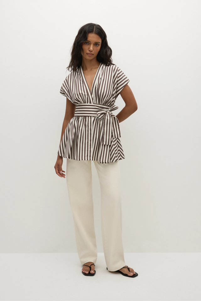 Lova Top Norway Stripe Espresso