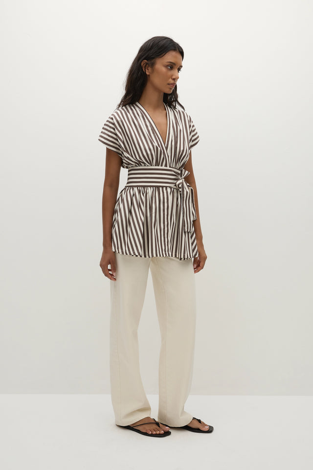 Lova Top Norway Stripe Espresso
