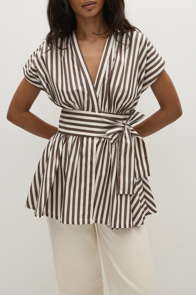 Lova Top Norway Stripe Espresso