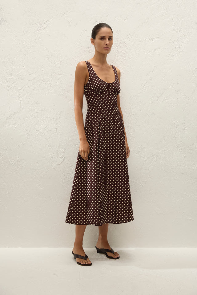 Esme Midi Dress Martinha Polka Dot