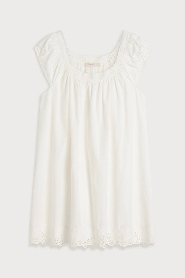 Arcadia Mini Dress Esperanza Lace Antique White