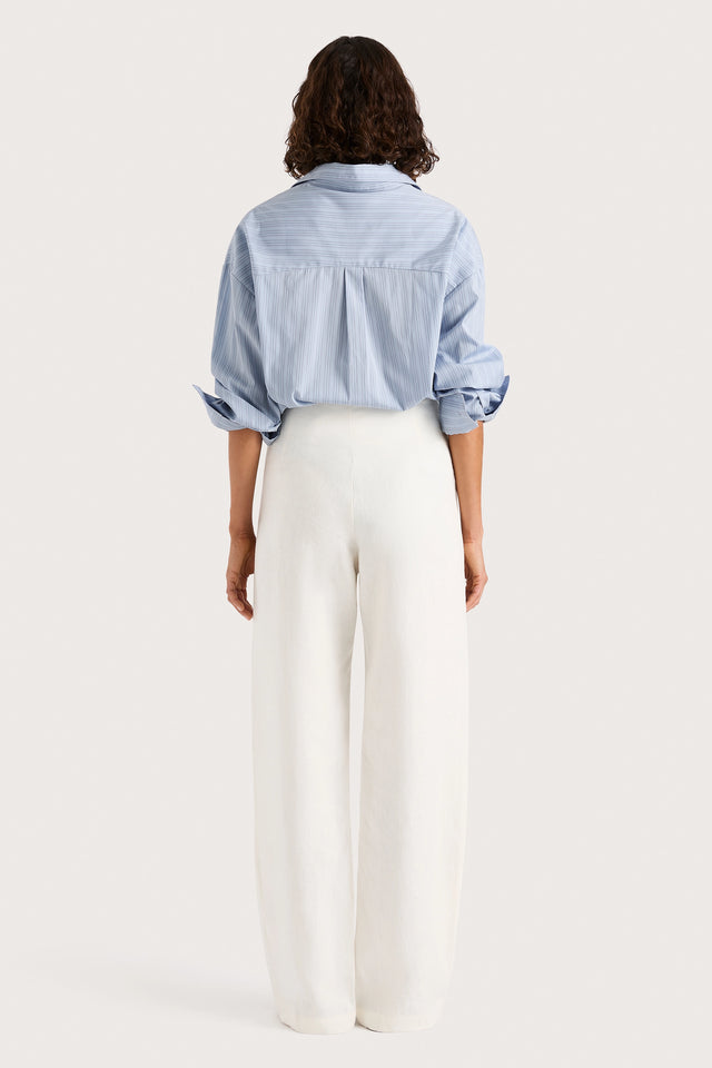 Freja Shirt Blue Pinstripe