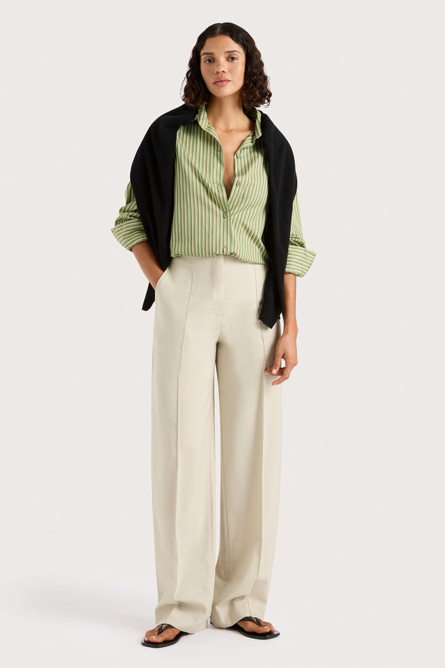 Freja Shirt Green Stripe