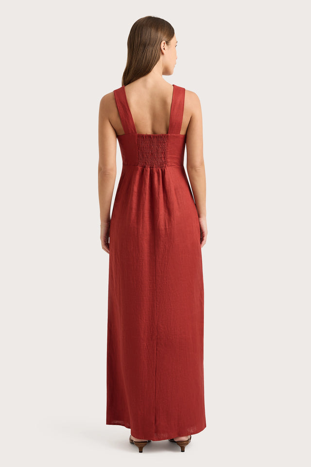 Lais Midi Dress Garnet