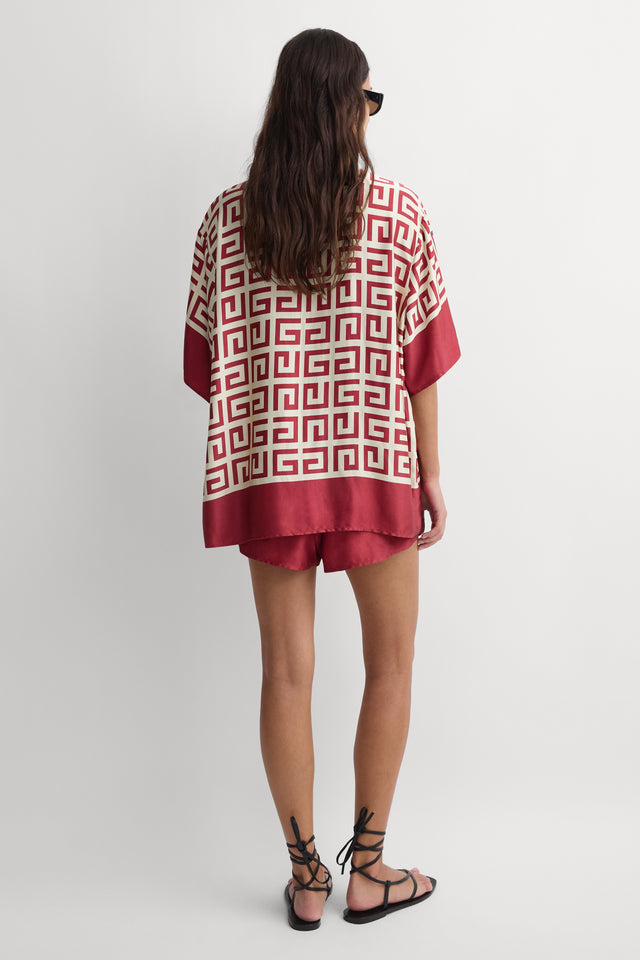 Suave Shirt Meander Cherry