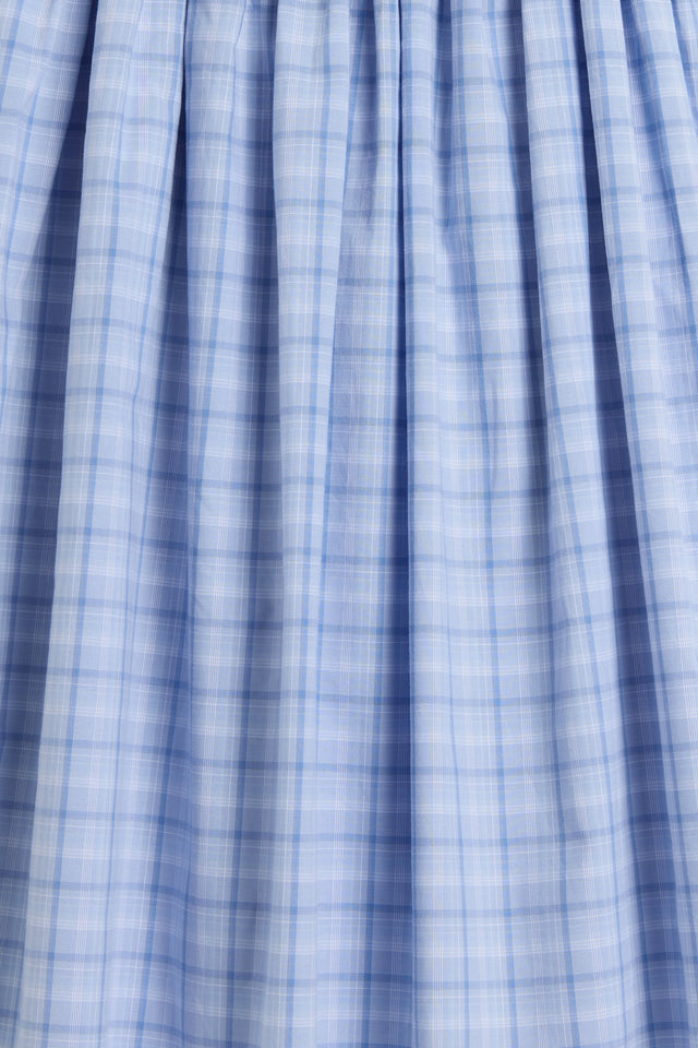 Madeira Mini Dress Jardina Plaid Misty Blue