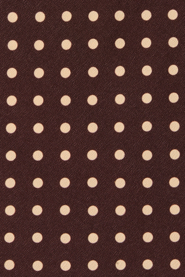 Rosa Maxi Dress Polkadot Chocolate Plum