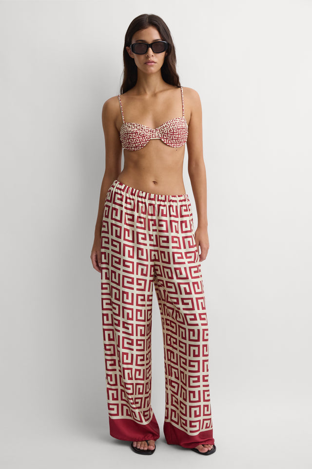 Jensen Pant Meander Cherry