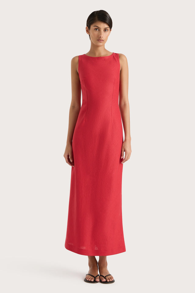 Lydie Maxi Dress Red