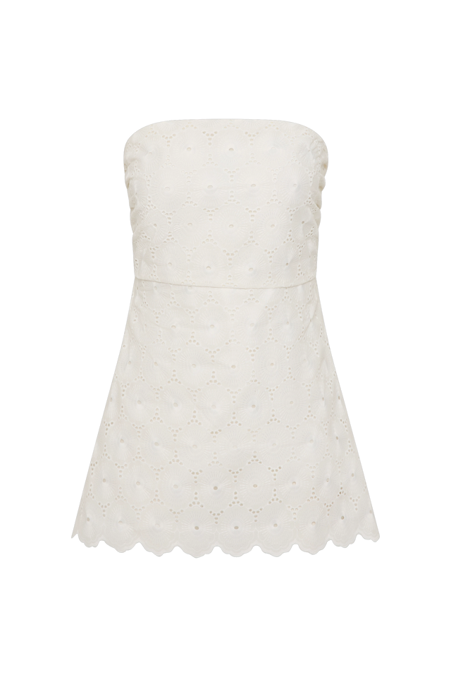 Pamina Top Dolce Broderie White