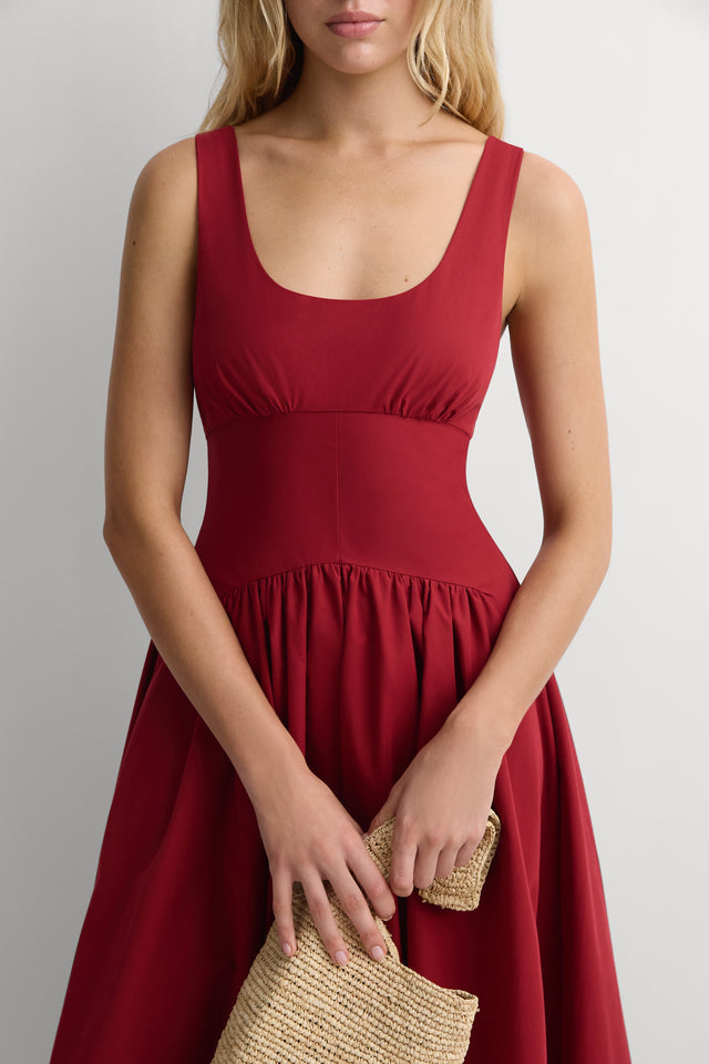 Atena Midi Dress Cherry