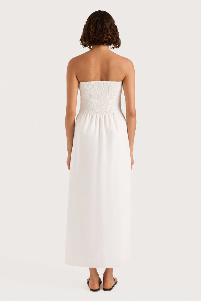 Jamie Midi Dress White