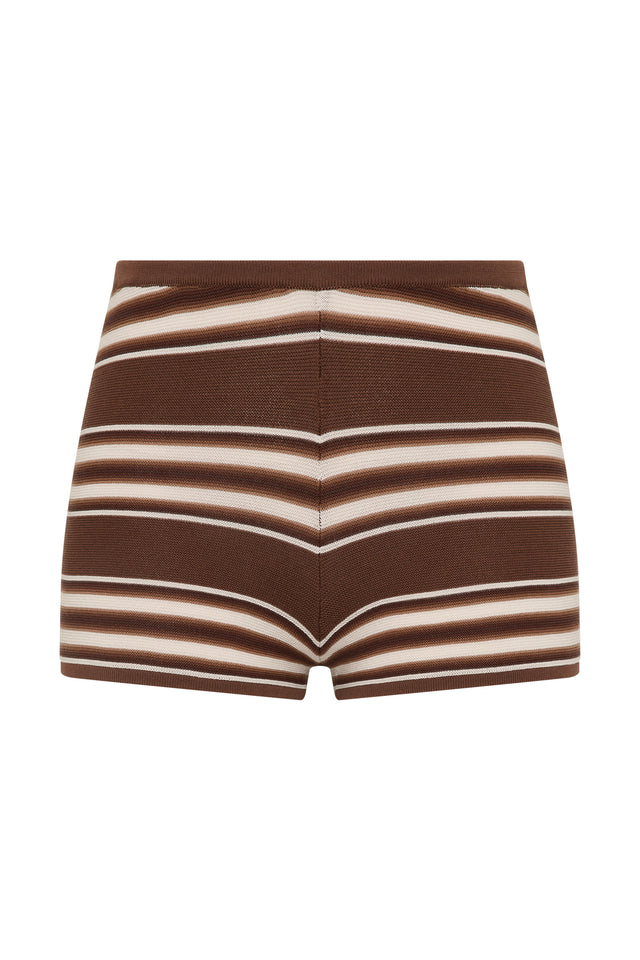 Playa Mini Short Ombre Stripe Macro Carob