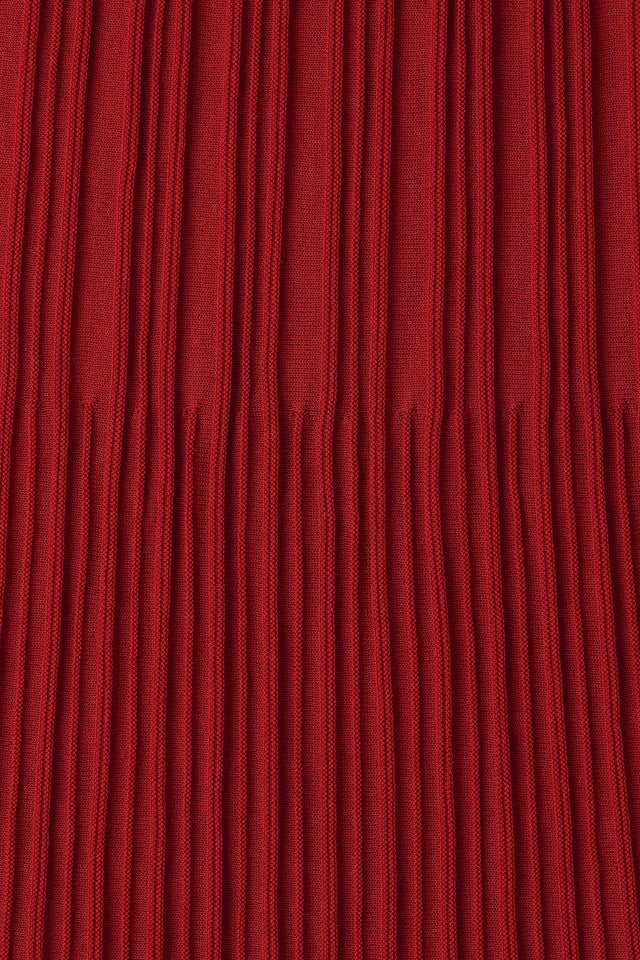 Citara Drawstring Midi Skirt Red Ochre