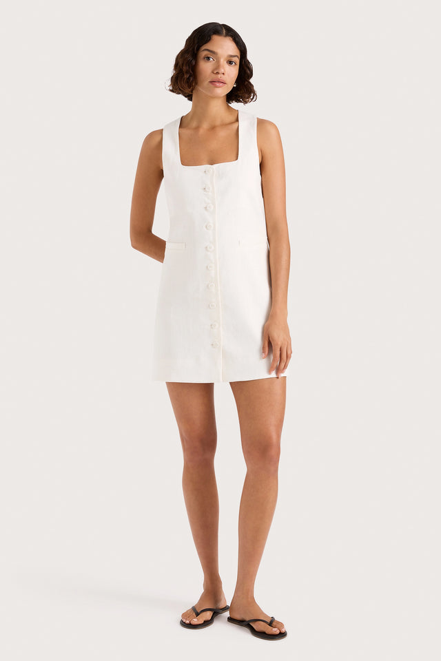 Jaques Mini Dress White