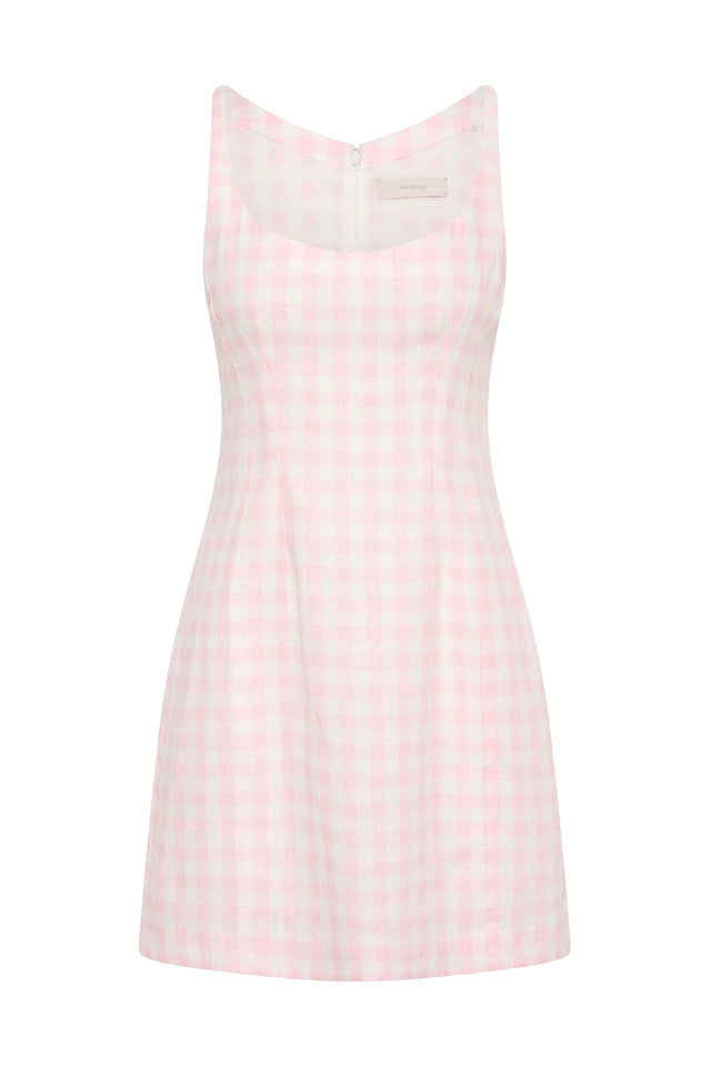 Sanne Mini Dress Gingham Palazzo