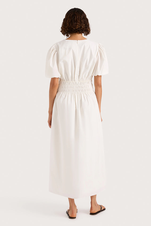 Grace Midi Dress White