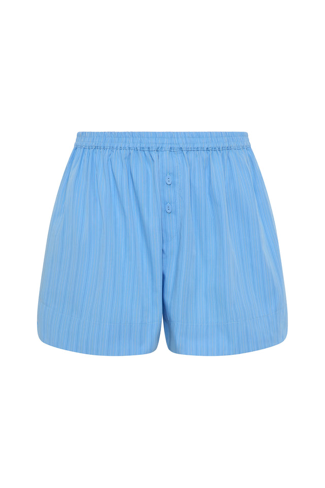 Lonia Short Mico Pinstripe Azul