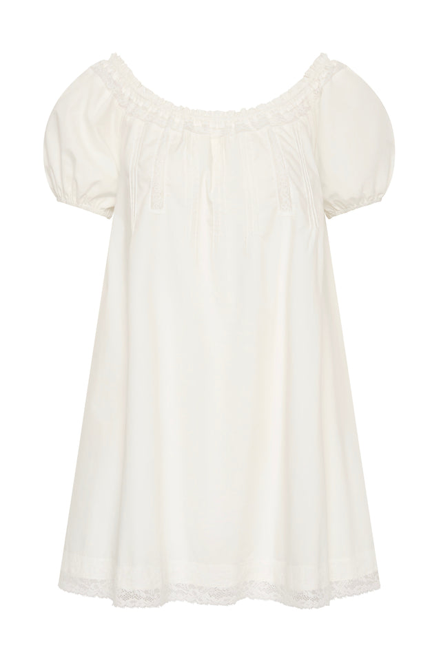 Galle Mini Dress Ixora Lace White