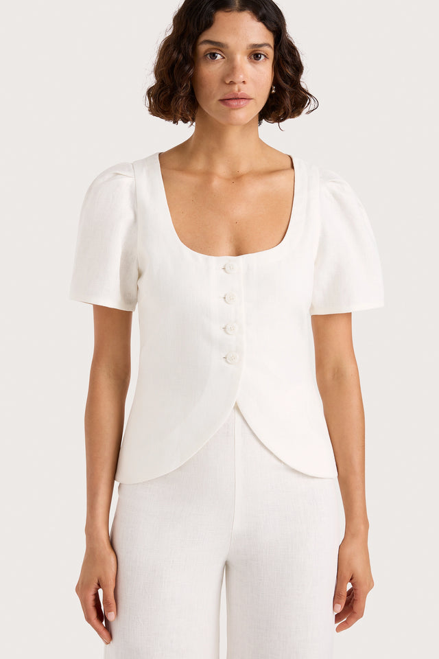 Audrey Vest White