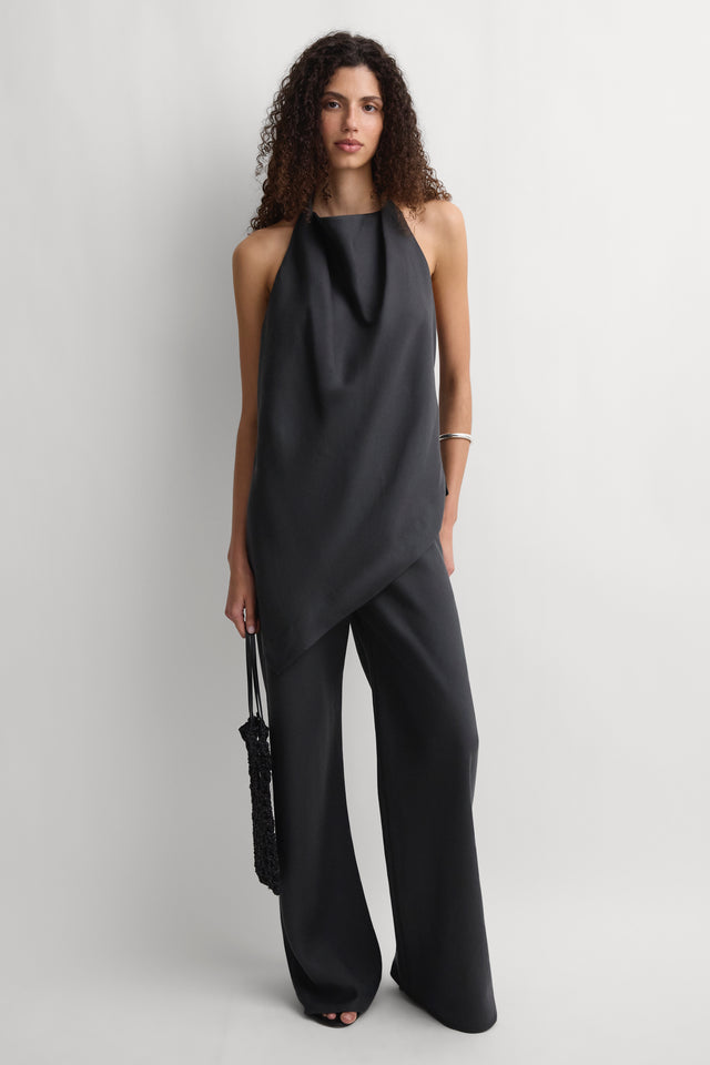 Alma Halter Top Charcoal