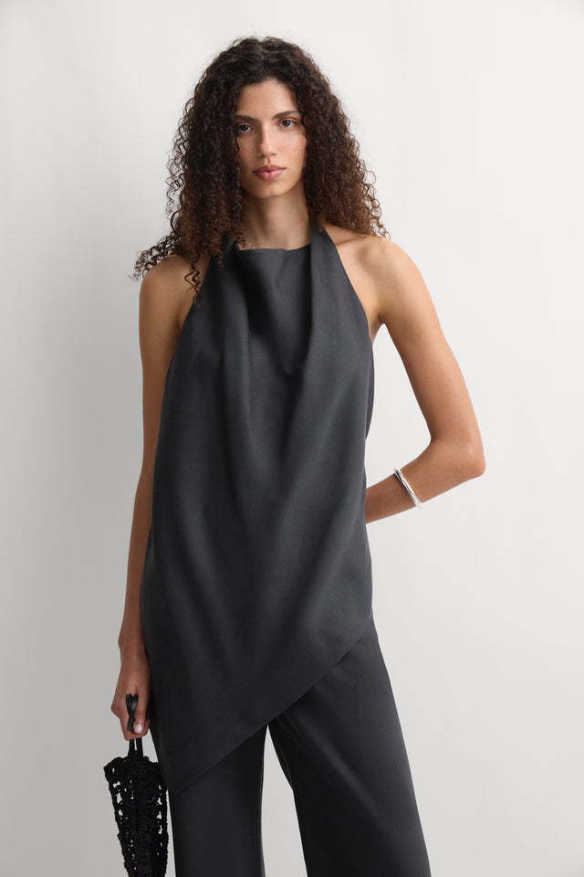 Alma Halter Top Charcoal