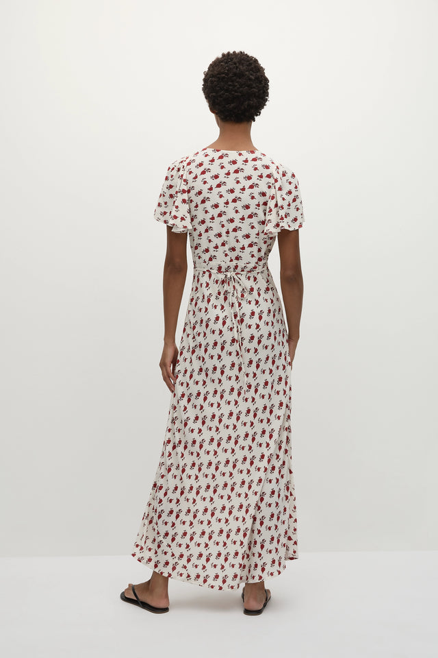Boda Midi Dress Hazy Rose Deep Red
