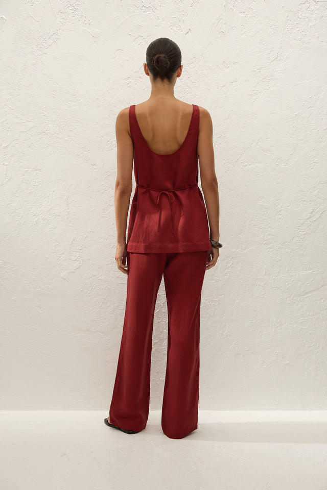 Varina Pant Porto Red
