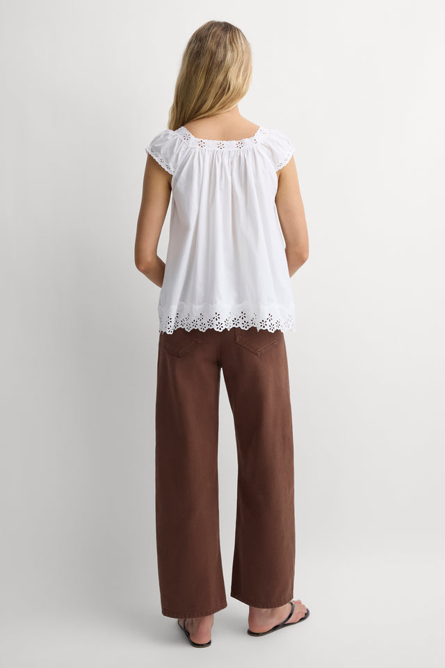 Elani Top Esperanza Lace Antique White