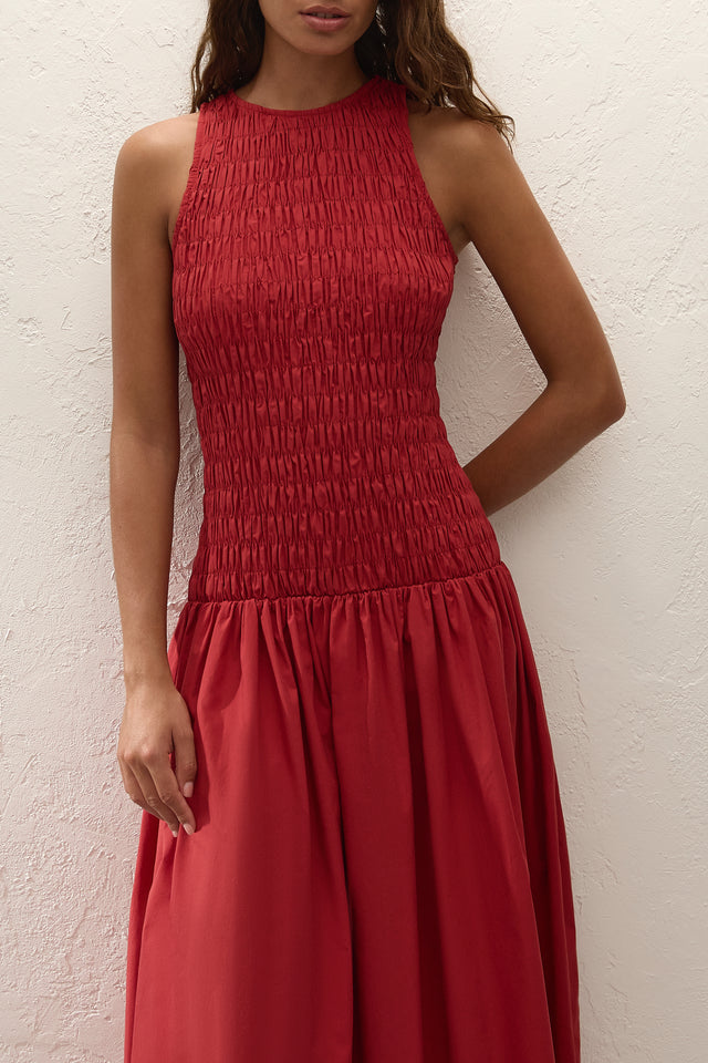 Sanchia Midi Dress Chilli